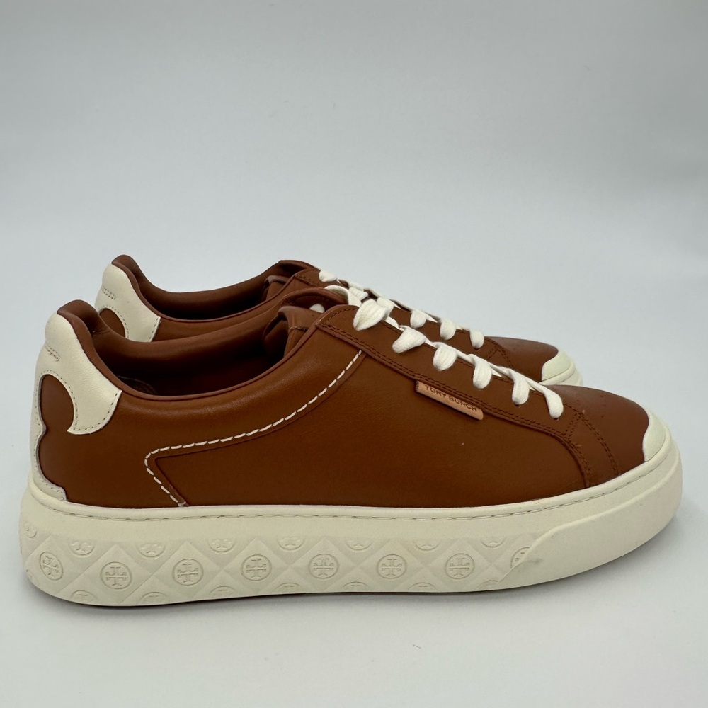 Toryburch ladybug Brown Leather Sneakers